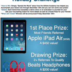 Enrolled Athletes: Want to win an iPAd or Beats Headphones?